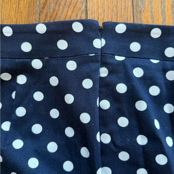 J. Crew Navy and White Polka Dot Pencil Skirt - Picture 5 of 5